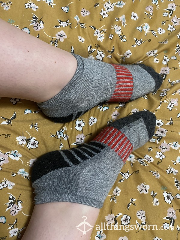 Men’s Socks On Woman