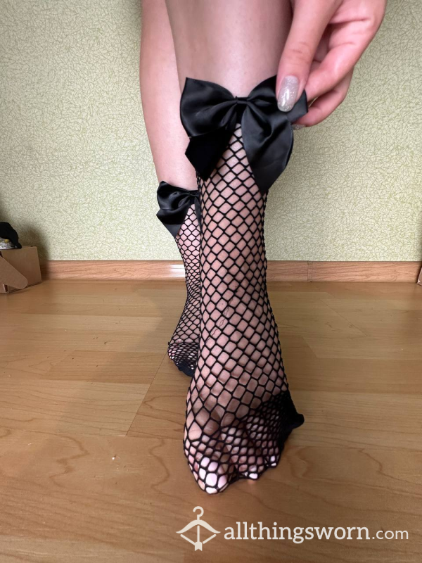 MESH SOCKS WITH A BOW🎀