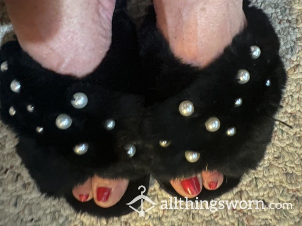 Metal Studded Slippers