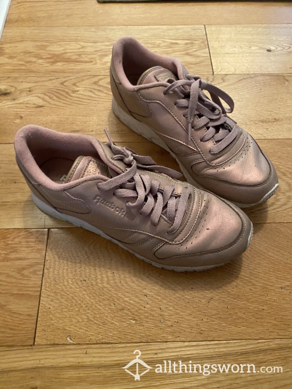 Metallic Pink Reebok Sneakers UK Size 6