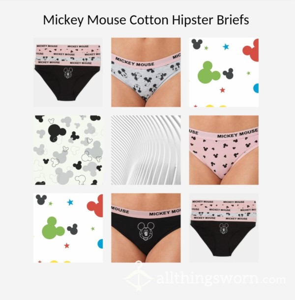Mickey Mouse Cotton Hipster Briefs