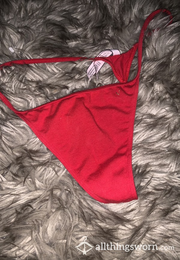Micro Red Victoria’s Secret Thong