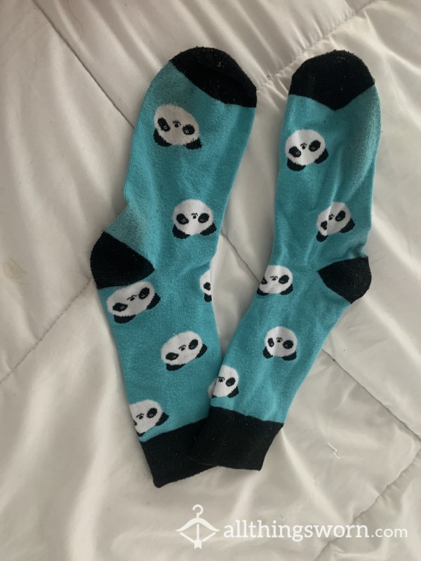 Mid Length Panda Socks