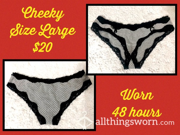 MILF Cheeky Panties 24 Hr. Wear + Cum