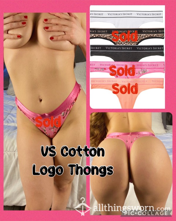 MILF Victoria’s Secret Cotton Logo Thong