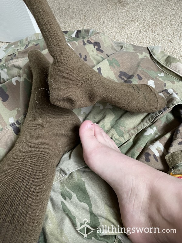 Military Uniform Socks- So Sweaty They Stand On Their Own