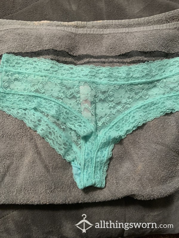 Mint Green Lace Cheeky Panties