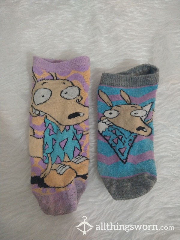 Mismatched Cartoon Character Socks