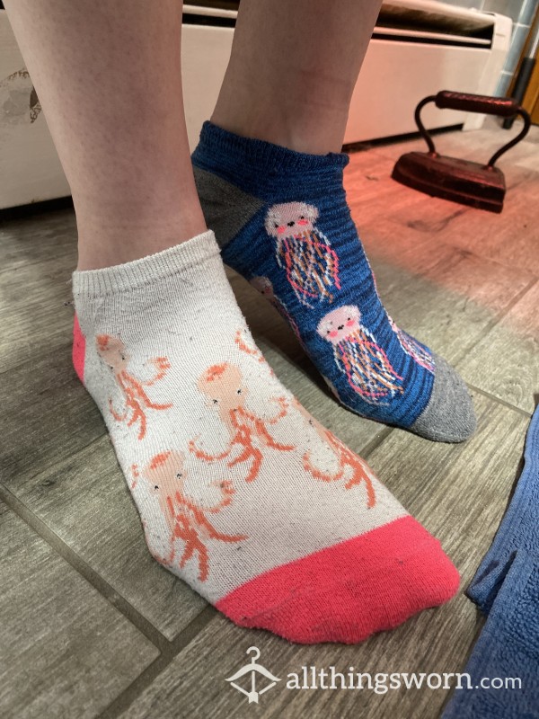 Mismatched Ocean Socks