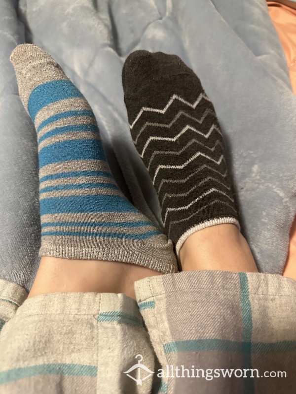 Mismatched Well Worn Socks