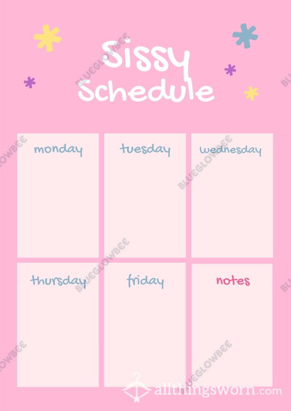 Miss Bee's Sissy Schedule 🎀 Sissification Training Programme 😵‍💫👗👠