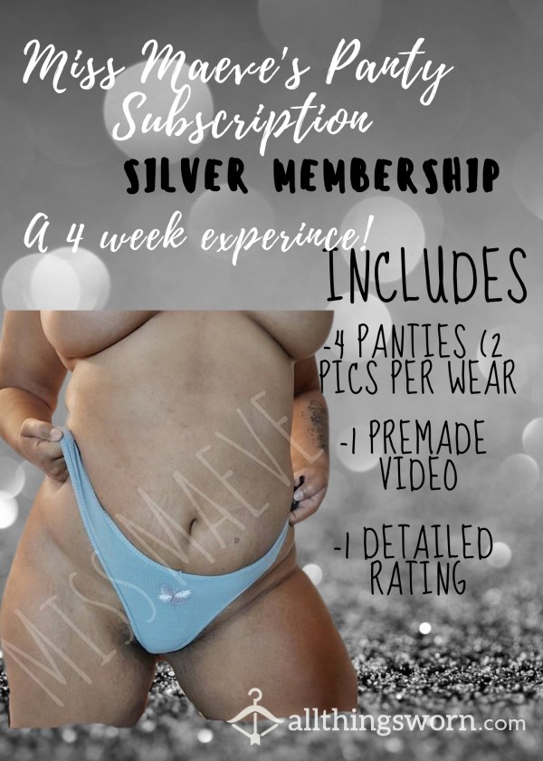 Miss Maeve's Silver Panty Subscription