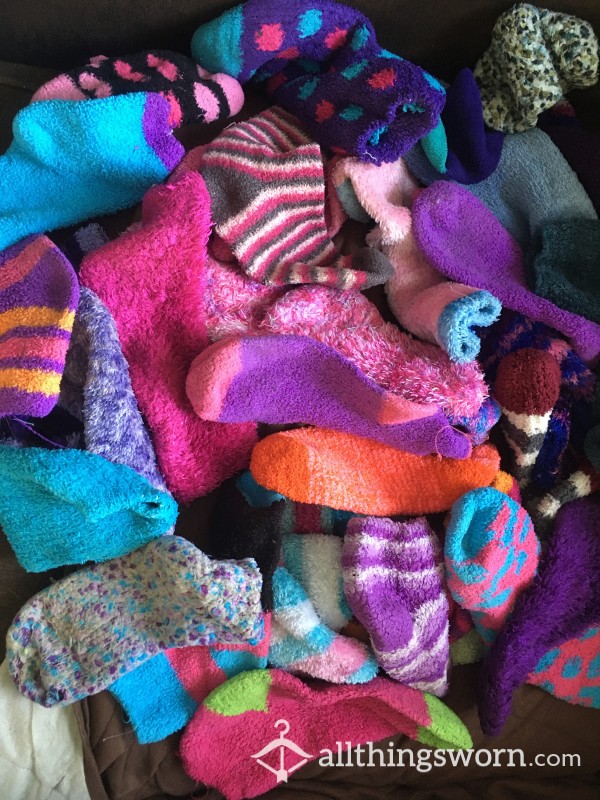 Mix And Match Fuzzy Socks