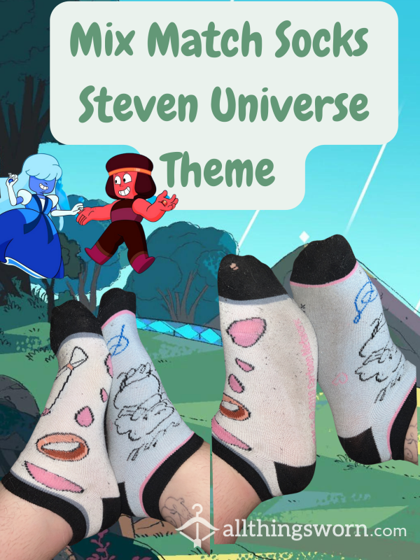 Hamper Special - 30% Off - 4 Day Mix Match Steven Universe Theme Ankle Socks