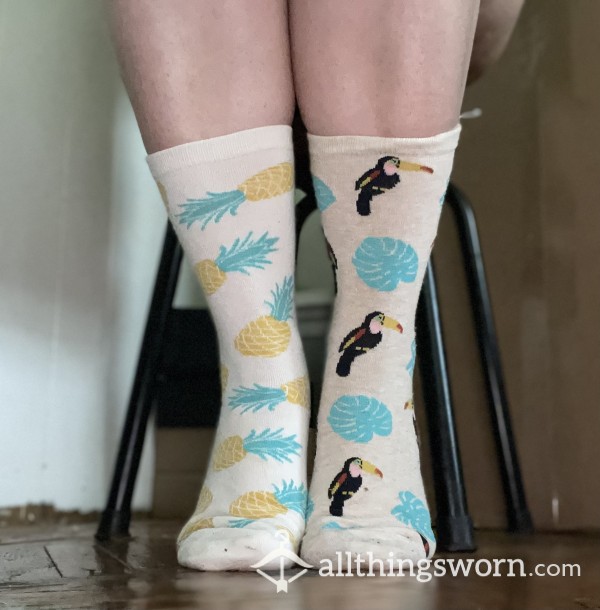Mixed Matched Tropical Socks By Yours Truly!