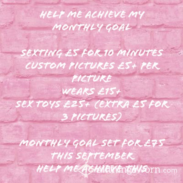 Monthly Goal Setter