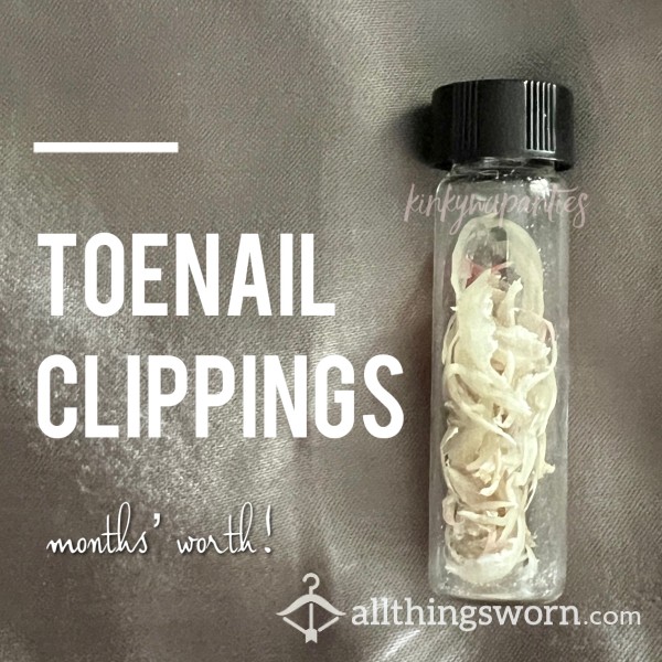 MONTHS Of Toenail Clippings (As Pictured!) - Includes U.S. Shipping