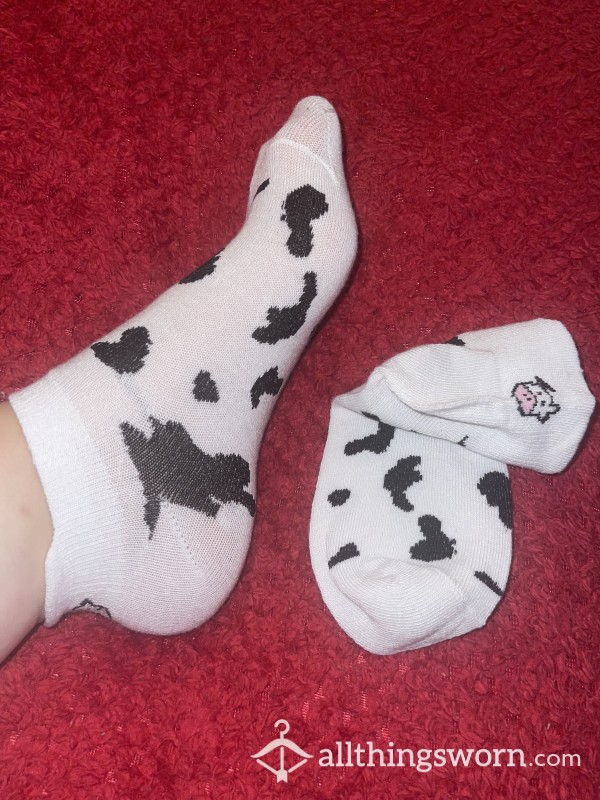 Moo Cow Ankle Socks