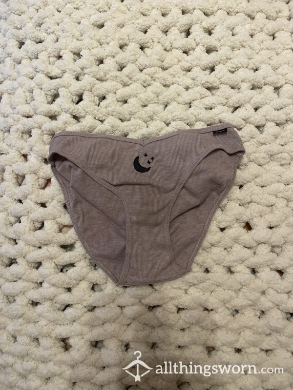 Moon And Stars PINK Panties (stains)