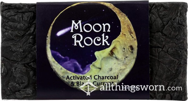 Moon Rock Homemade Natural Soap Charcoal And Black Currant