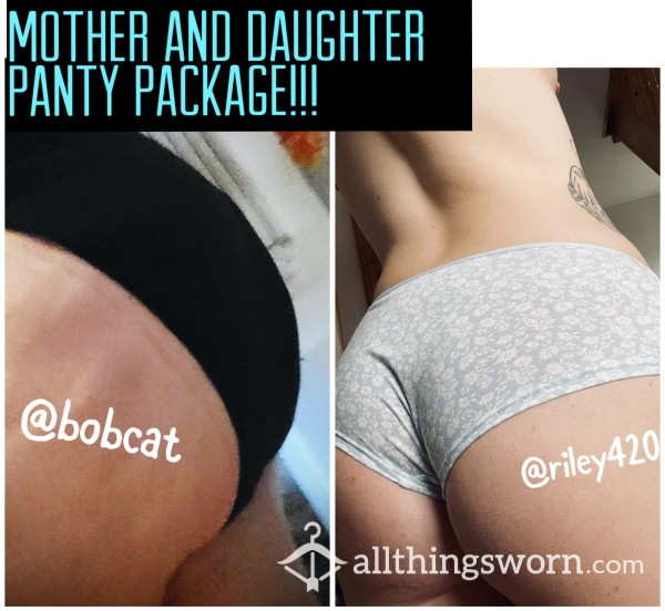 Mother & Daughter Panty Package!! Pick Any Thongs/knickers You Like 😍😍