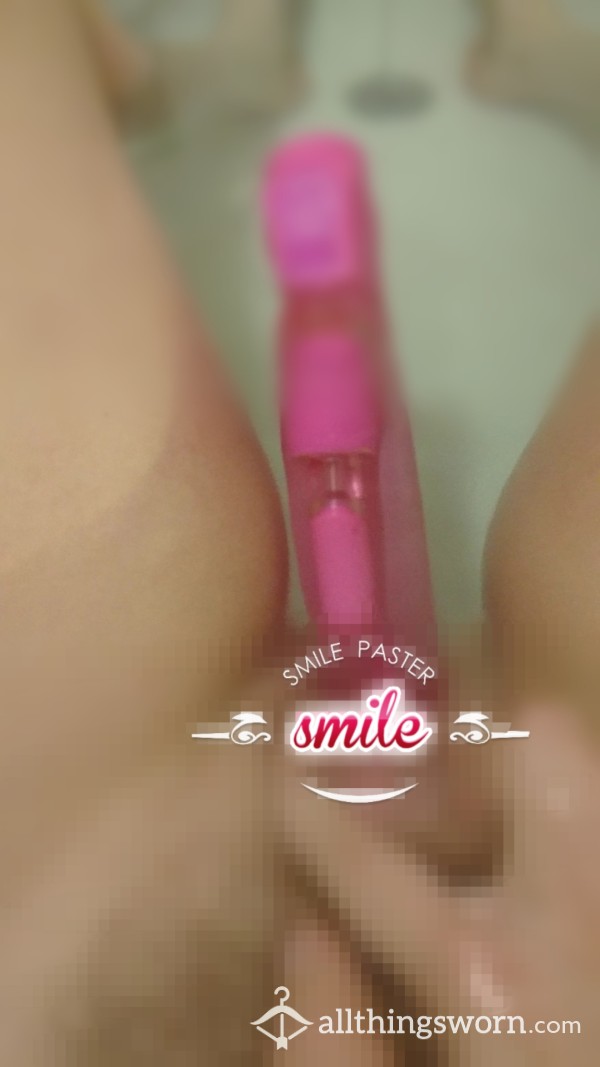 Mrs X January Special Bath Time Dildo Vibrator Play Waterproof Pink