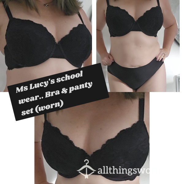 Ms Lucy's Worn At Work Sexy Bra & Pantys Set