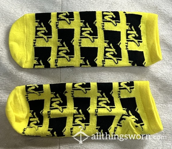 🧦 MTV Logo Socks - Yellow & Black 🖤💛