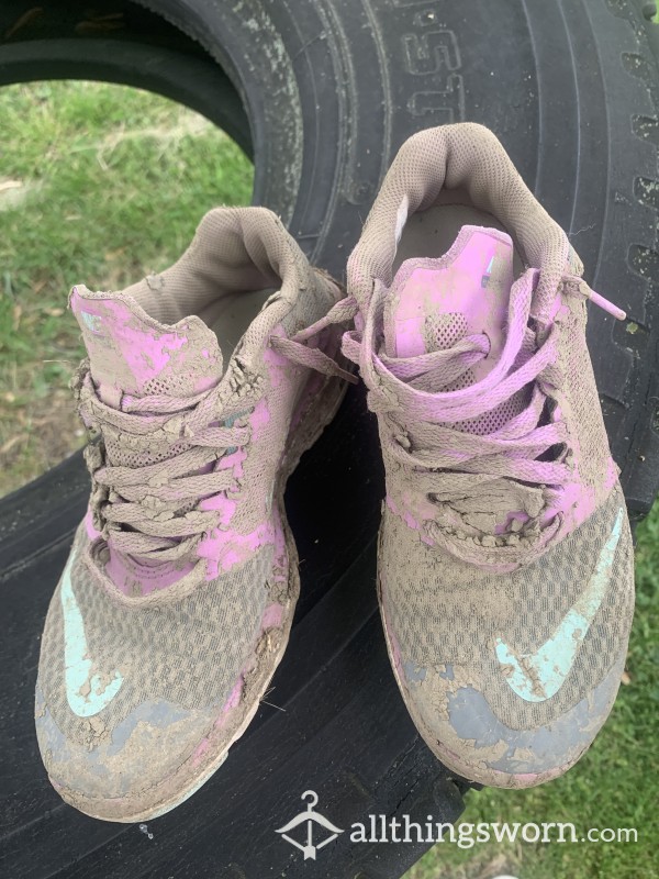 Muddy Dirty Stinky Tennis Shoes