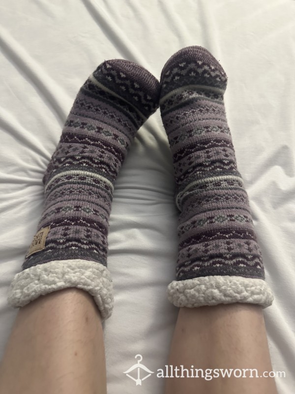 Muk Luk VERY Thick Fluffy Winter Socks