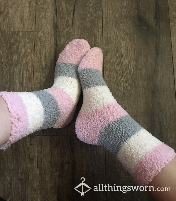 Multi-Color Fuzzy Socks
