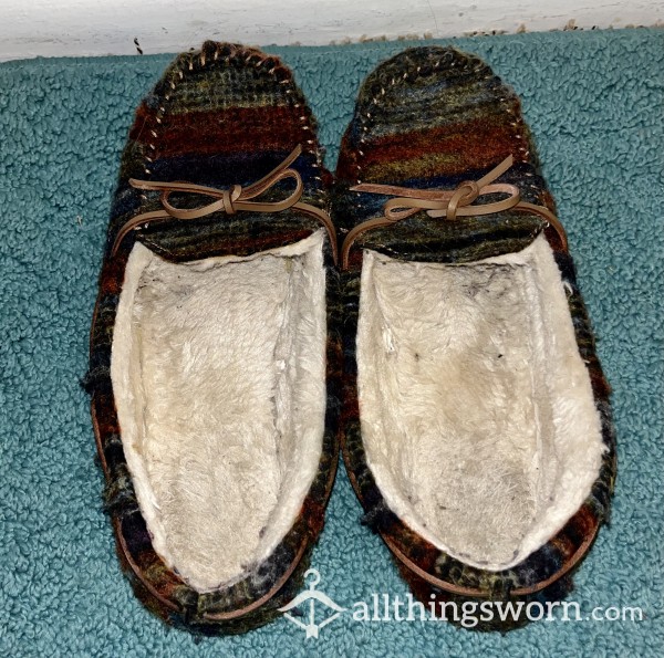 Multi Color Moccasin Slippers