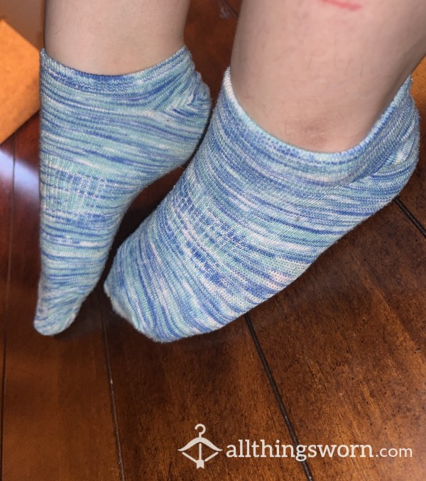 Multi Colored Blue Socks