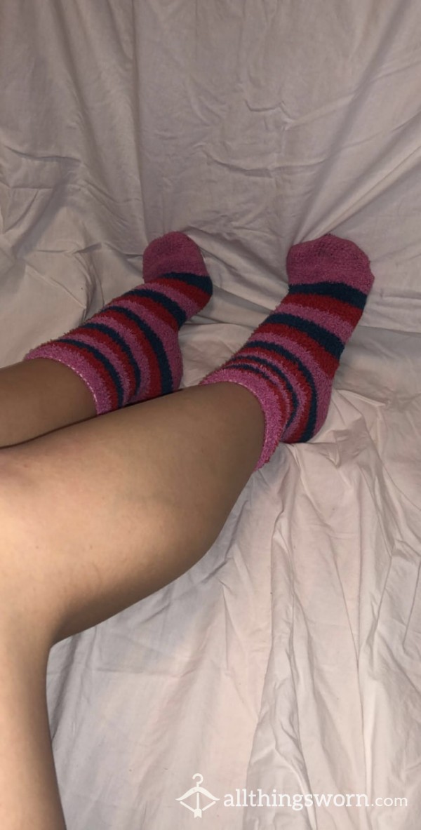 Multi-Colored Fuzzy Socks