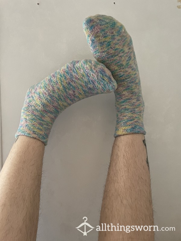 Multi Colored Fuzzy Socks