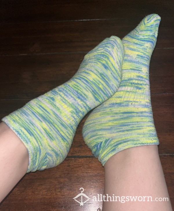Multi Colored GreenBlue Socks