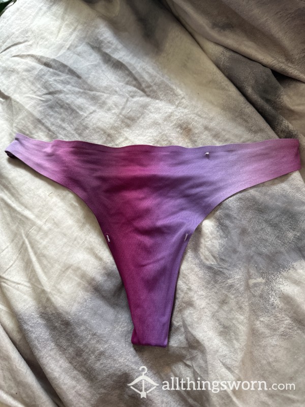 Multi Colored Thong Day Worn