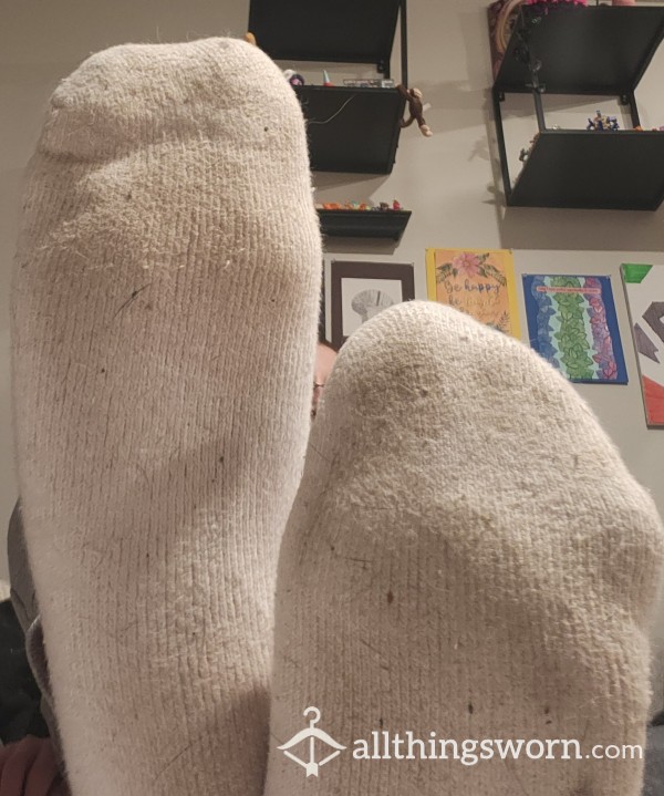 4 WHOLE DAY Worn Socks