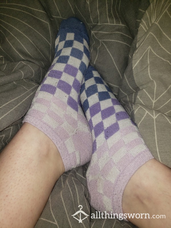Multi Purple Sports Socks