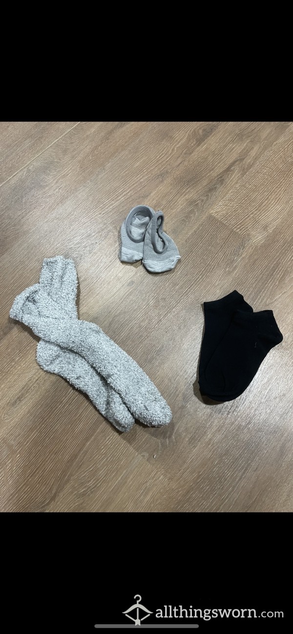 Multiple Pairs Of Worn Socks Available!