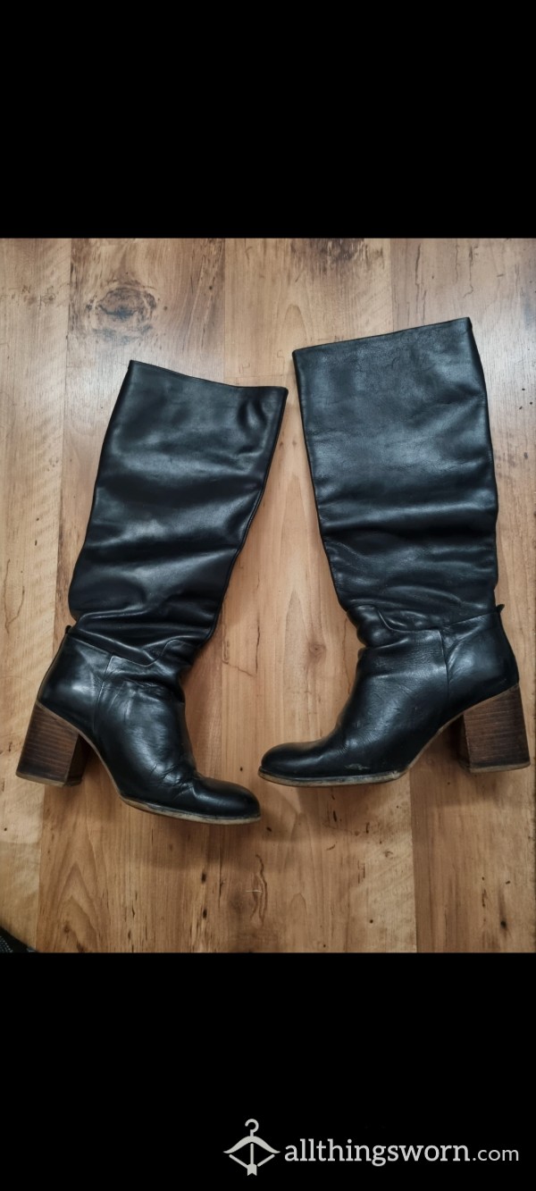 🔥 Mums Heeled Leather Boots 🔥