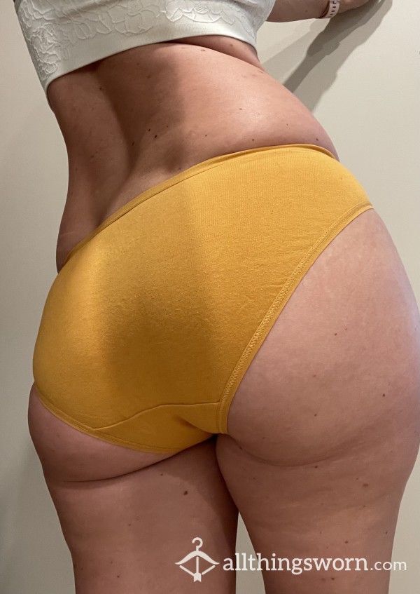 Mustard Yellow Cotton Panties