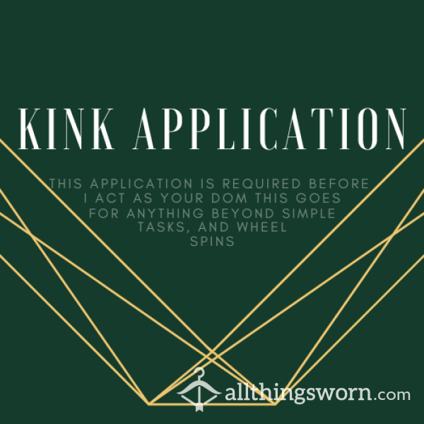 Mx Sage Kink Application