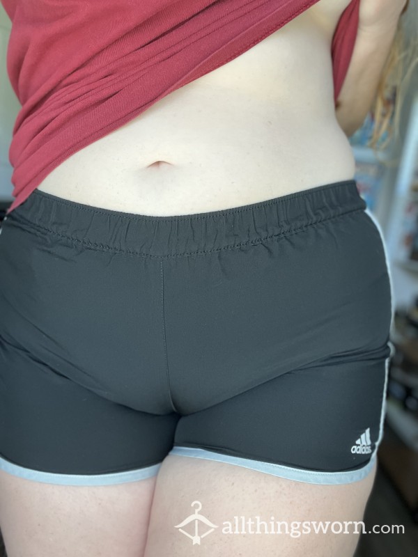 My Bff’s Old Gym Shorts🤸‍♀️😜|tight Adidas Workout Shorts|