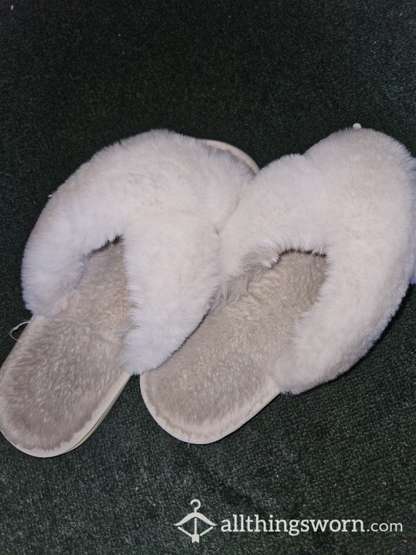 My Dirty White Work Slippers