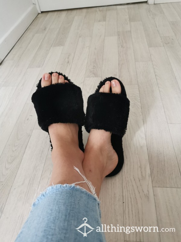 My Favorite Black Slippers