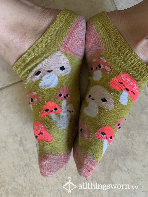 My Favorite Fun And Bright S (mushroom Babes) Ankle Socks