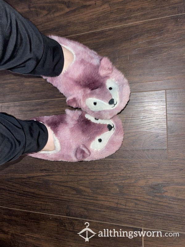 My Favorite Fuzzy Slippers ☺️🤍