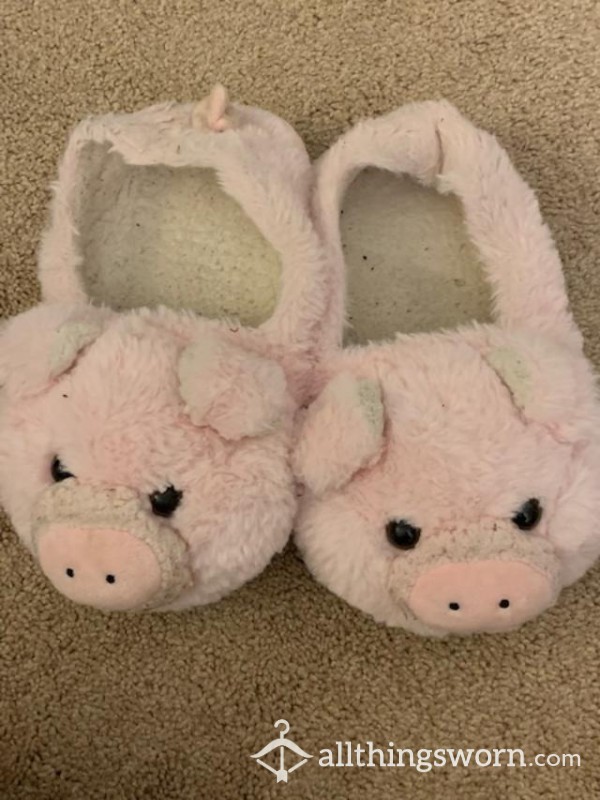 My Favorite Piggy Slippers... Will Keep You Warm