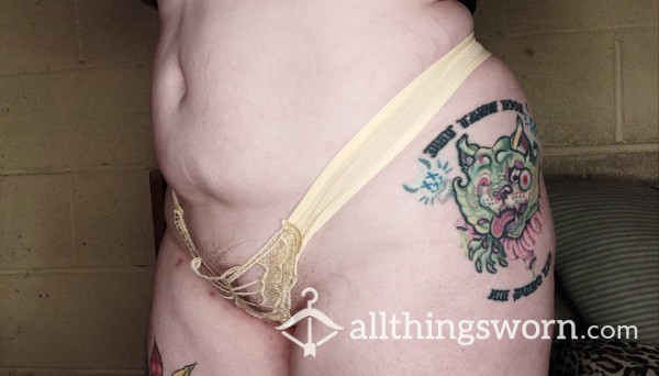 My Favorite Yellow Thong Worn For 48hrs And Came In Multiple Times 👅